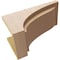 Ekena Millwork 9"W x 18"D x 9"H Wide Helena Rough Cedar Woodgrain TimberThane Corbel, Primed Tan CORUR09X18X09HELRCPR - alternate 4